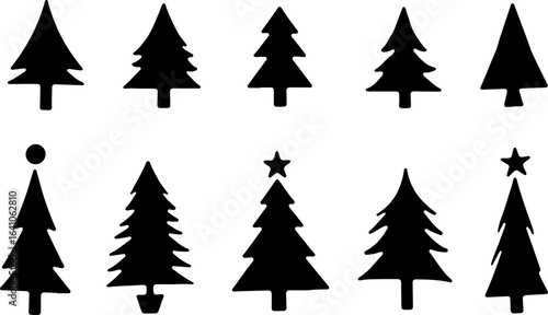 Christmas Tree Silhouette Bundle