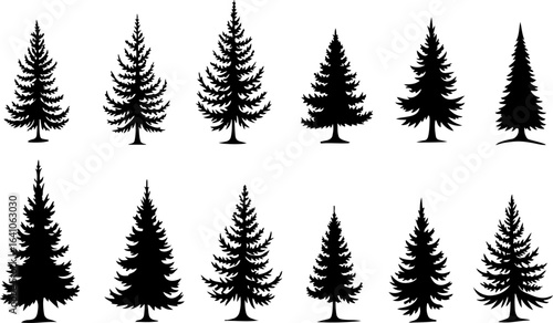 Christmas Tree Silhouette Bundle