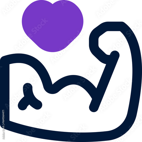 muscle duotone icon. Sleek and modern vector icon for websites, mobile apps, marketing materials, and corporate design. Fully scalable and ready to use.