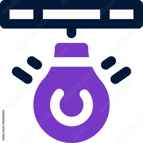 punching bag duotone icon. Sleek and modern vector icon for websites, mobile apps, marketing materials, and corporate design. Fully scalable and ready to use.