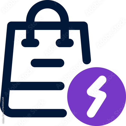flash deal duotone icon. Sleek and modern vector icon for websites, mobile apps, marketing materials, and corporate design. Fully scalable and ready to use.