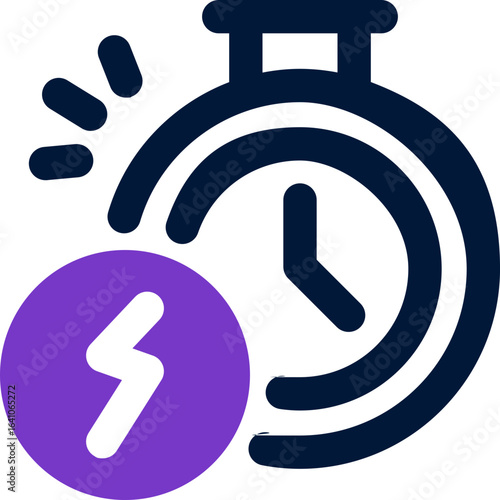 timer duotone icon. Sleek and modern vector icon for websites, mobile apps, marketing materials, and corporate design. Fully scalable and ready to use.
