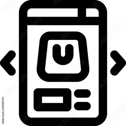 commerce line icon. Clean and minimalist vector icon for websites, mobile apps, presentations, and logos. Fully scalable and customizable for any project.
