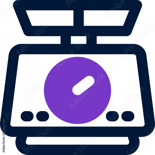 weight scale duotone icon. Sleek and modern vector icon for websites, mobile apps, marketing materials, and corporate design. Fully scalable and ready to use.