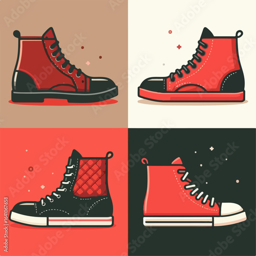 flat illustration of a pair of shoes