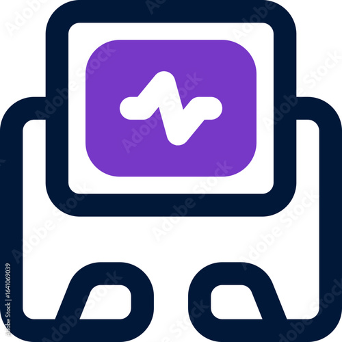 defibrillator duotone icon. Sleek and modern vector icon for websites, mobile apps, marketing materials, and corporate design. Fully scalable and ready to use.