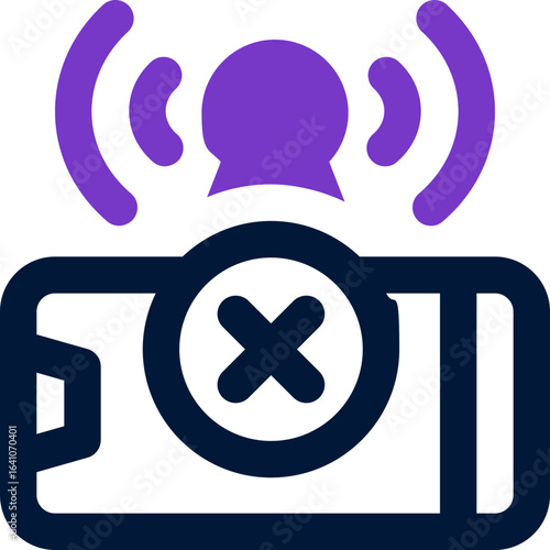 no signal duotone icon. Sleek and modern vector icon for websites, mobile apps, marketing materials, and corporate design. Fully scalable and ready to use.