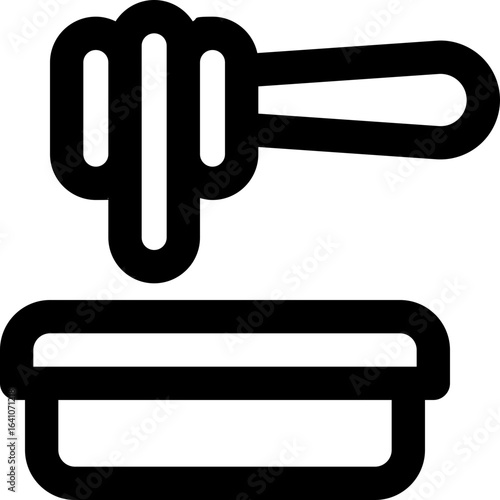 honey line icon. Clean and minimalist vector icon for websites, mobile apps, presentations, and logos. Fully scalable and customizable for any project.