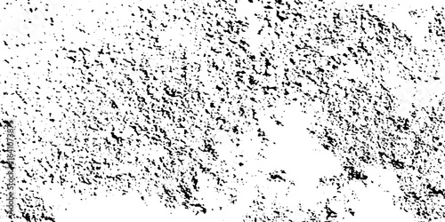 Distress urban overlay spotted concrete grain surface grainy noise rust wall grunge black splatter and white background. damaged chalk crack rough ink wall texture.	