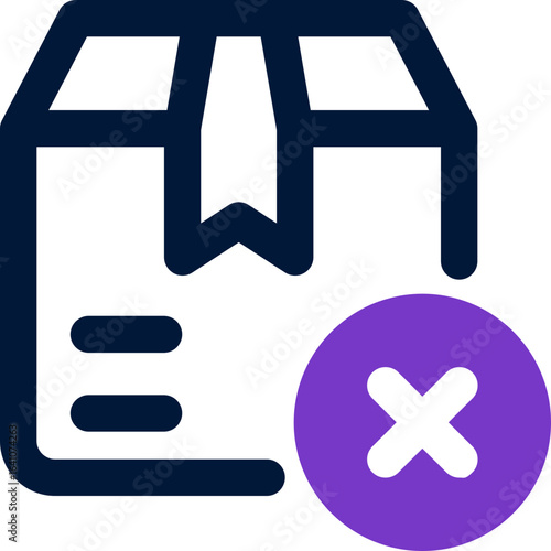 out of stock duotone icon. Sleek and modern vector icon for websites, mobile apps, marketing materials, and corporate design. Fully scalable and ready to use.