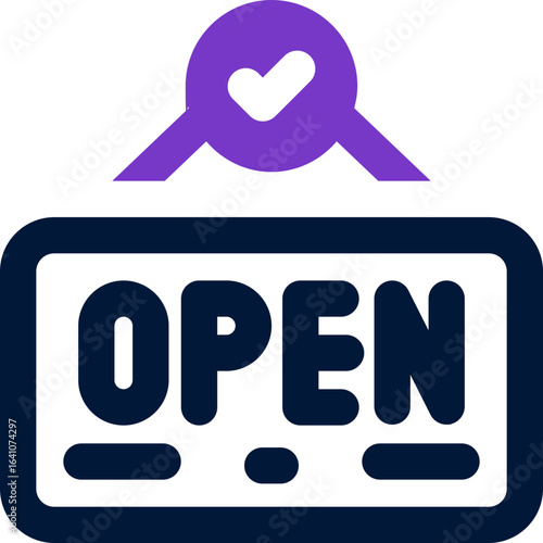 open duotone icon. Sleek and modern vector icon for websites, mobile apps, marketing materials, and corporate design. Fully scalable and ready to use.