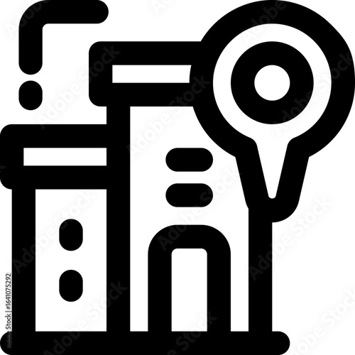 building line icon. Clean and minimalist vector icon for websites, mobile apps, presentations, and logos. Fully scalable and customizable for any project.