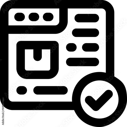 order line icon. Clean and minimalist vector icon for websites, mobile apps, presentations, and logos. Fully scalable and customizable for any project.