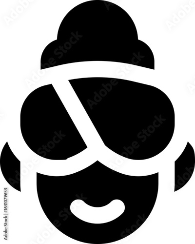 spa glyph icon. Strong and solid vector icon for websites, mobile interfaces, presentations, and visual branding. High quality and easy to edit.