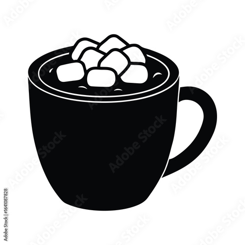 drinks clipart of cup of hot chocolate with mars