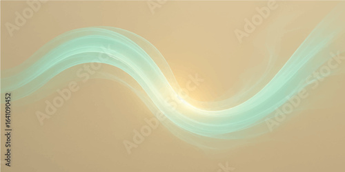 Abstract blue wave background with smooth curves and vibrant light patterns in a futuristic style