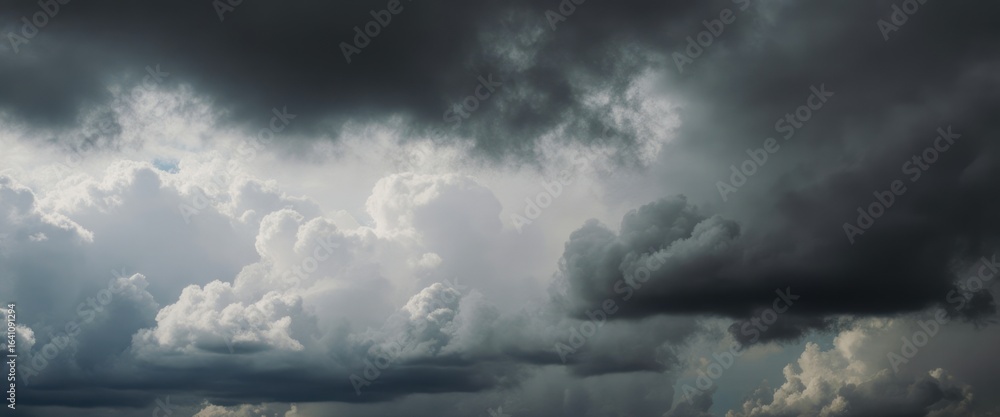 Obraz premium storm clouds over water