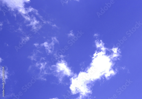 Bright blue sky texture background