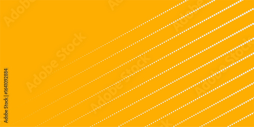 Yellow orange halftone pattern. Retro comic gradient background. Square pixilated dot cartoon texture. Pop art faded gradient pattern. Vector backdrop.