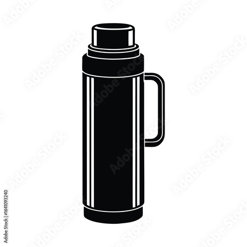 drinks clipart of thermos flask on a white background