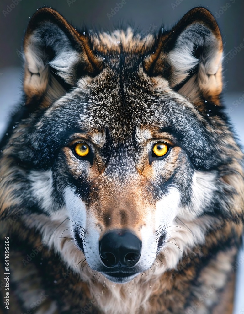 Fototapeta premium Close-up of a wolf's face