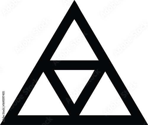 Golden Jewish Star of David symbol and Israel flag on a black background illustration