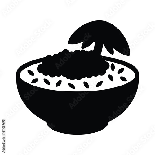  mushroom risotto with parsle.