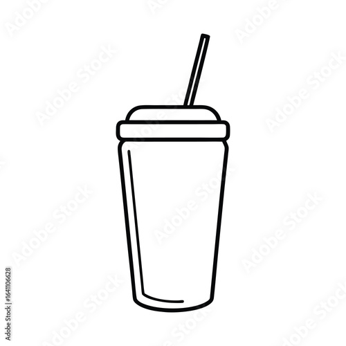 vector illustration of a glass of cola