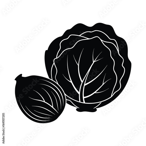 silhouette illustration brussels sprouts