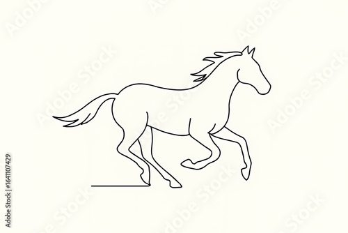 horse silhouette vector