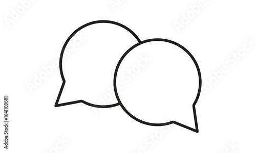 vector illustration of a speech bubble