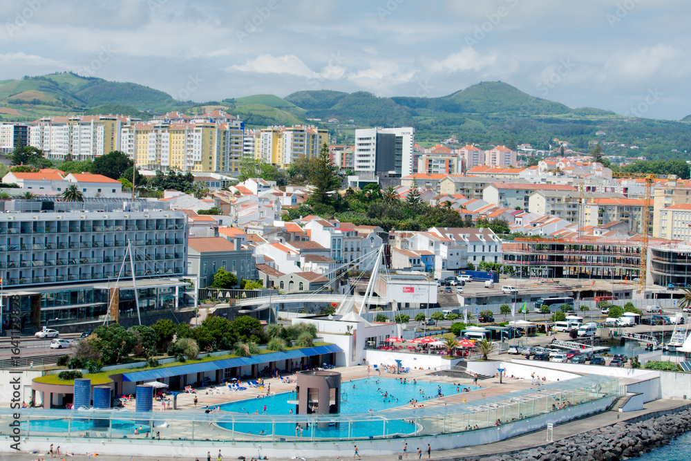 Fototapeta premium Kreuzfahrt - Ponta Delgada - Azoren
