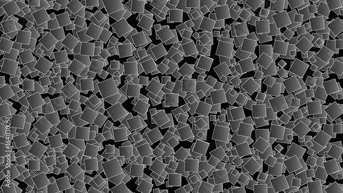 Black asphalt texture background with a rough stone and gravel surface