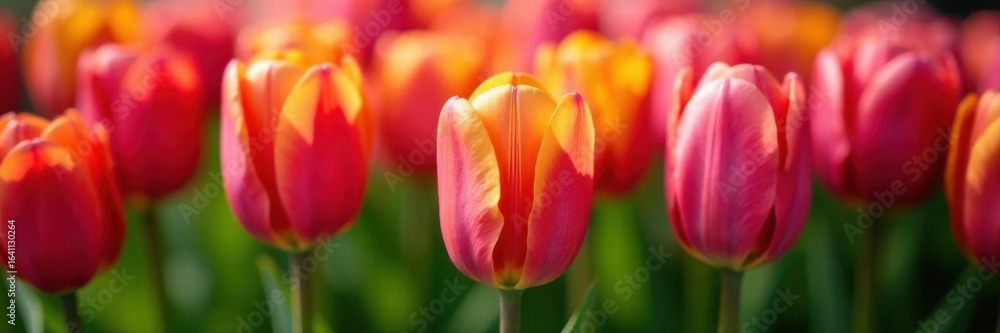 Close-up view of aligned tulips, showcasing petal details , flowers, red, flora Close-up view of aligned tulips, showcasing petal details , flowers, red, flora