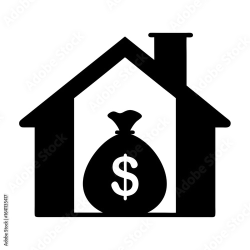 Home equity and real estate investment create wealth accumulation concept image