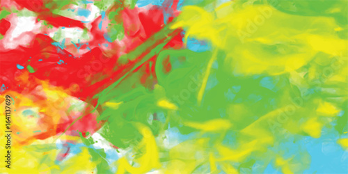 Abstract expressionist watercolor painting featuring vibrant color blends and dynamic brushstrokes in a textured composition