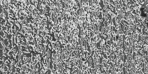 Abstract texture of grey organic patterned surface resembling a microscopic view of cellular structures or earth formations