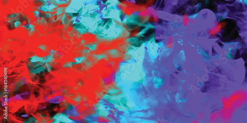 Abstract watercolor painting with bold colors expressing motion and energy in a dynamic artistic composition