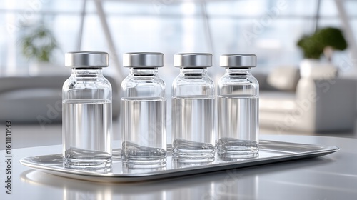 Scientific concept of peptide therapy targeting skin collagen synthesis and care