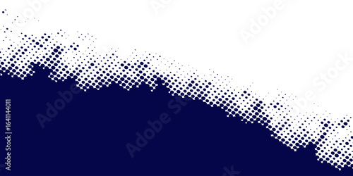 Dots halftone white and blue color pattern gradient grunge texture background. Dots pop art comics sport