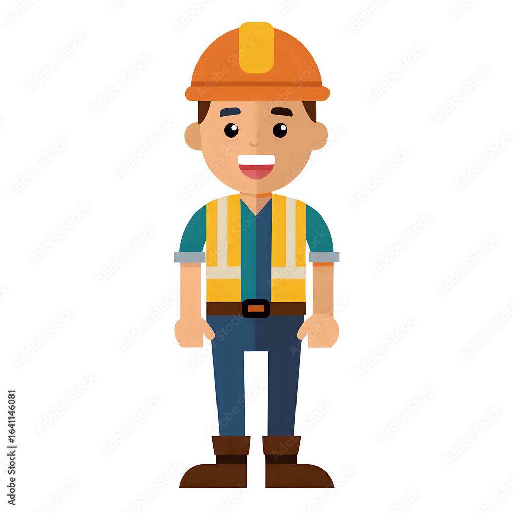 construction worker ,vector illustration white background construction worker ,vector illustration white background