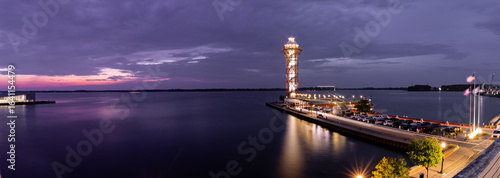 Panorama of Lake Erie's Bay In Erie Pennsylvania