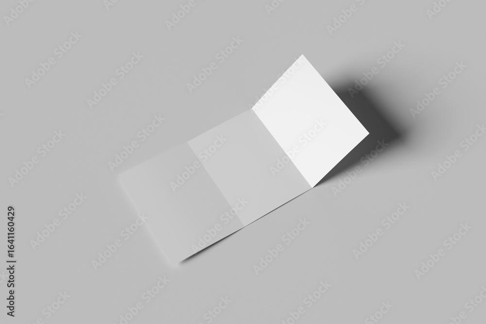 Blank A5 Trifold Brochure Mockup Blank A5 Trifold Brochure Mockup