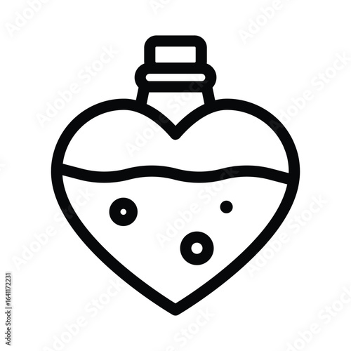 Perfume Vector Outline Icon. EPS 10 File