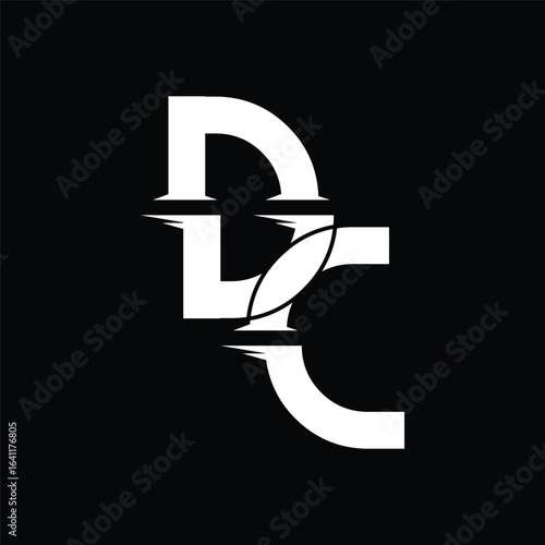 Initial letter DC logo design
