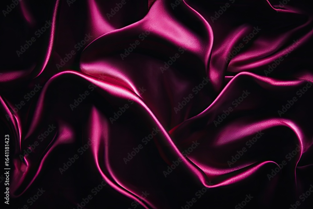 Obraz premium Deep crimson silk drapery