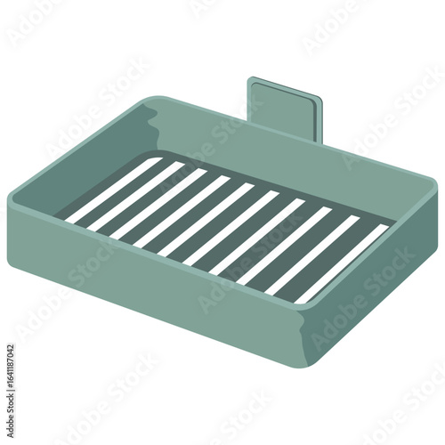 soap holder, Empty soap dish vector.