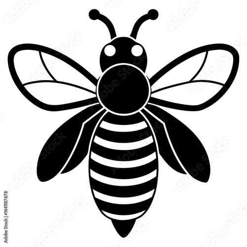 Honey Bee Icon  Sweet Apiary Vector Illustration for Print and Digital Use