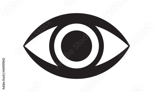 Human eyeball icon. Vision eye icon.