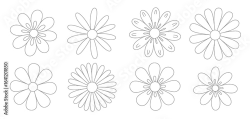 Eight simple flower designs flowers floral